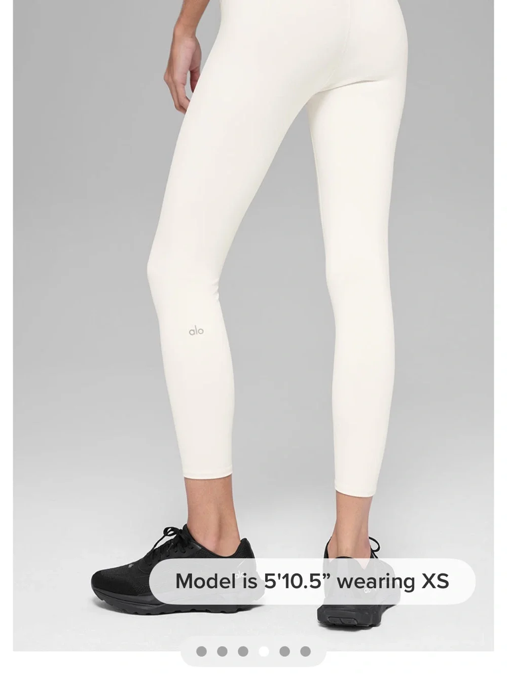 ALO Yoga High-Waist Airbrushed Legging in Ivory Cream